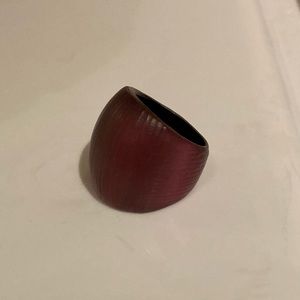 Alexis bittar lucite block ring size 8 framboise raspberry pink